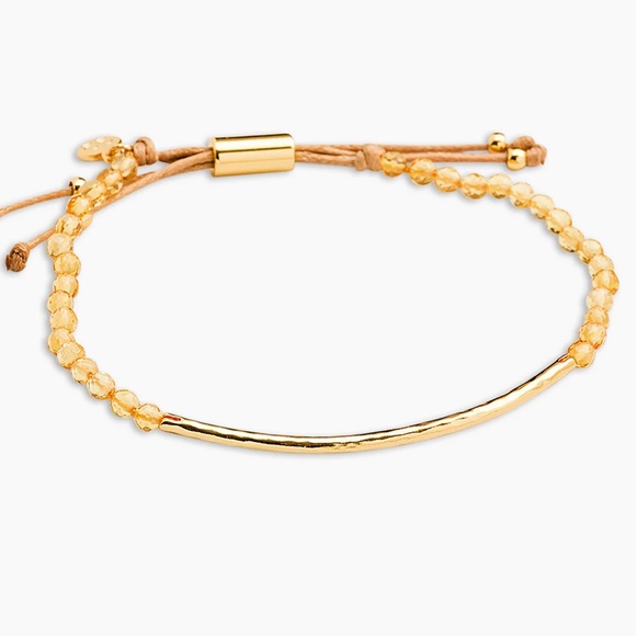Gorjana Power Gemstone Bracelet ✨ Gold & Citrine